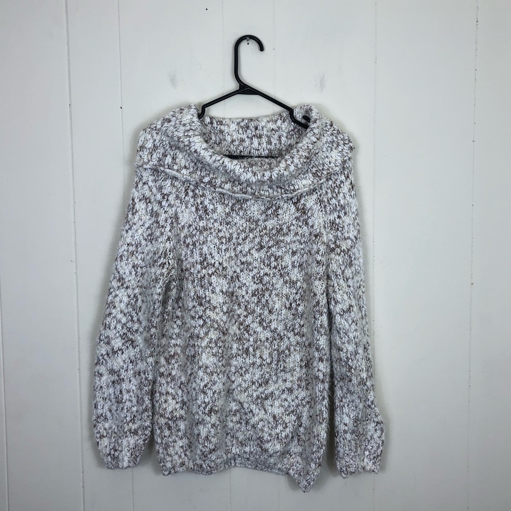 Buffalo Chunky Knit Cowl Neck Sweater Sz L
